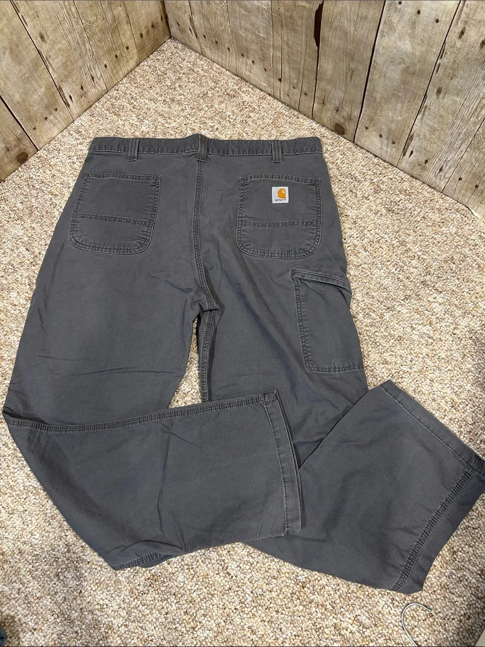 Carhartt Men’s Gray Relaxed Fit Work Pants 38x32